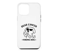 Carcasa para iPhone 12 Pro MAX Dear Cancer Wrong Dog Funny Cancer Concientización del Cáncer Diseño de Perro