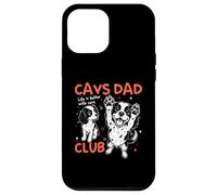 Carcasa para iPhone 12 Pro MAX Día del Padre de los Cavs Dad Club King Charles Cavalier Dog Dad Man