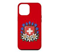 Carcasa para iPhone 12 Pro MAX Día Nacional Suizo Bundesfeier Alpine Flowers
