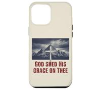 Carcasa para iPhone 12 Pro MAX Dios derramó su Gracia en Las montañas de la Cruz Cristiana