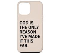 Carcasa para iPhone 12 Pro MAX Dios es la razón por la Que he Llegado Tan lejos