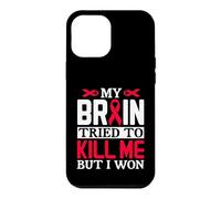 Carcasa para iPhone 12 Pro MAX Diseño de Cinta MY Brain Tried TO Kill ME Pero I Won