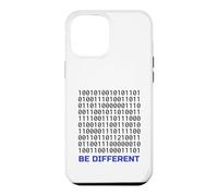 Carcasa para iPhone 12 Pro MAX Diseño de código Binario Be Different | Programador de codificación Nerd IT