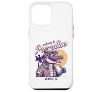 Carcasa para iPhone 12 Pro MAX Diseño de Estilo Retro Venice Florida Paradise Cocodril