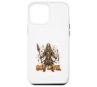 Carcasa para iPhone 12 Pro MAX Diseño de Guerrero Egipcio Antiguo de Nivel de Dios