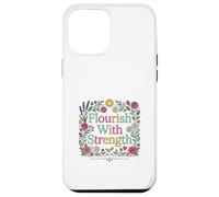 Carcasa para iPhone 12 Pro MAX Diseño Floral Inspirador florece con Fuerza