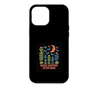 Carcasa para iPhone 12 Pro MAX Diseño Magic Happens After Dark Moon & Flowers
