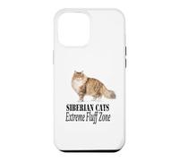 Carcasa para iPhone 12 Pro MAX Diseño para dueños de Gatos Siberian Cats Extreme Fluff Zone