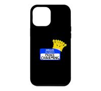 Carcasa para iPhone 12 Pro MAX Disfraz de Halloween fácil con Texto en inglés «My Name Is Prince»