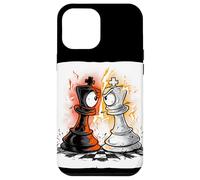 Carcasa para iPhone 12 Pro MAX Disfraz de Rey de ajedrez Genial para los Amantes de Las Piezas y los peones