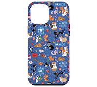 Carcasa para iPhone 12 Pro Max Disney Cats I Love My Cat Azul