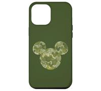 Carcasa para iPhone 12 Pro Max Disney Mickey Mouse Icon Green Camo Camouflage Pattern