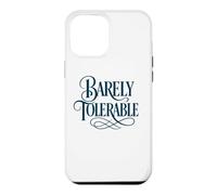 Carcasa para iPhone 12 Pro MAX Divertidas Letras de Jane Austen adornadas Azul Marino