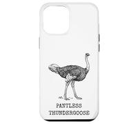 Carcasa para iPhone 12 Pro MAX Divertido Avestruz sin Pantalones Thundergoose Nombre Animal Broma estúpida