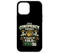 Carcasa para iPhone 12 Pro MAX Divertido Diseño Retro para Teóricos de Conspiraciones