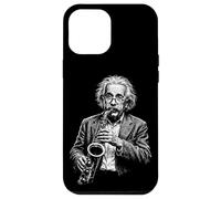 Carcasa para iPhone 12 Pro MAX Divertido Física Científico Jugando Saxofón Matemáticas Nerd Ciencia Humor