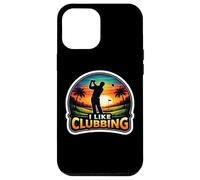 Carcasa para iPhone 12 Pro MAX Divertido Golf Golfing I Like Clubbing Cita Broma Juego de Palabras Diversión