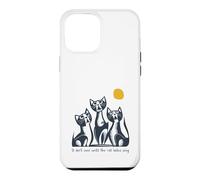 Carcasa para iPhone 12 Pro MAX Divertido Juego de Palabras con Gatos No Termina hasta Que Las señoras de los Gatos canten