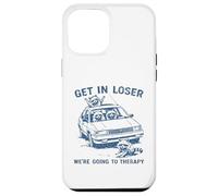 Carcasa para iPhone 12 Pro MAX Divertido Mapache Entrar en Perdedor Vamos a Terapia sarcástica