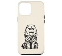 Carcasa para iPhone 12 Pro MAX Divertido Perro Chow Chow con Gafas de Sol