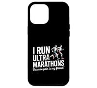 Carcasa para iPhone 12 Pro MAX Divertido Ultra Maratón Diciendo Dolor Es Mi Amigo Corredor