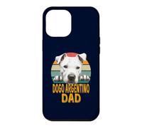 Carcasa para iPhone 12 Pro MAX Dogo Argentino Dog Dad Retro Vintage Mis Perros Son Mi Cardio