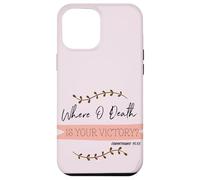 Carcasa para iPhone 12 Pro MAX ¿Dónde está la Muerte tu Victoria? Corintios 15:55 Pascua