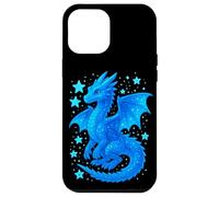 Carcasa para iPhone 12 Pro MAX Dragon Azul Mistico Ilustracion Fantasia Celestial Adorable