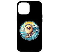 Carcasa para iPhone 12 Pro MAX Dueño de un Perro pomeranio Surfista Surfboard Rider Vintage