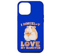 Carcasa para iPhone 12 Pro MAX Dueño Divertido de roedores con Texto en inglés I Wheel-y Love My Hamster