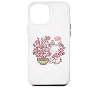 Carcasa para iPhone 12 Pro MAX Easter Bunny Pink Sakura Flower Cute Japanese Cherry Blossom
