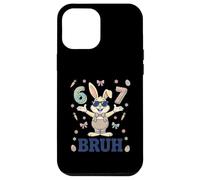 Carcasa para iPhone 12 Pro MAX Easter Six Seven Bruh 67 Bunny Gafas de Sol para Hombres, Adolescentes y niños