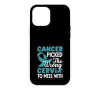 Carcasa para iPhone 12 Pro MAX El cáncer escogió el Cuello uterino Equivocado para ensuciar con una Cinta de Conciencia