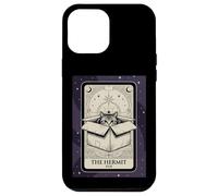 Carcasa para iPhone 12 Pro MAX El Ermitaño Tarot Card Cat In A Box Witchy Funny Introvertido