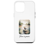 Carcasa para iPhone 12 Pro MAX El Lindo Gato Peace Is Power de Calm Lake Art