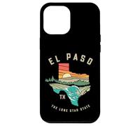 Carcasa para iPhone 12 Pro MAX El Paso Texas Outdoors Vintage Nature Illustration