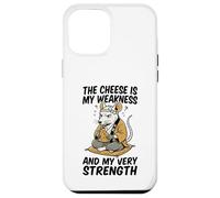 Carcasa para iPhone 12 Pro MAX El Queso es mi Debilidad Funny Rata Meme Vintage Ratas Broma