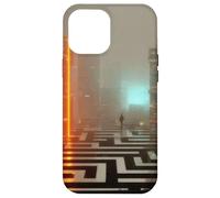 Carcasa para iPhone 12 Pro MAX El umbral de neón - Cyberpunk Dystopian City Art