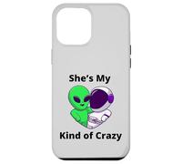 Carcasa para iPhone 12 Pro MAX Ella es mi Tipo de Pareja Loca Diseño Nerd Love