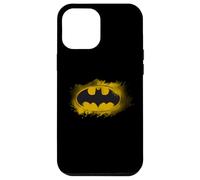 Carcasa para iPhone 12 Pro MAX Emblema de Noche de héroe Amarillo con Logotipo de Batman
