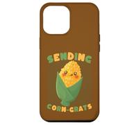 Carcasa para iPhone 12 Pro MAX Enviando Maíz Grats Cute Pun Kawaii Maíz