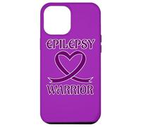 Carcasa para iPhone 12 Pro MAX Epilepsy Warrior Purple Heart Ribbon Awareness
