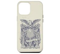Carcasa para iPhone 12 Pro MAX Escudo de Escudo de águila patriótica Vintage heráldica EE. UU