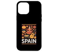 Carcasa para iPhone 12 Pro MAX España Divertida Cultura Española Guitarra Flamenca Paella