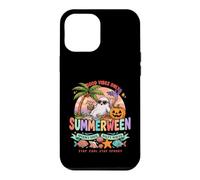Carcasa para iPhone 12 Pro MAX Espeluznantes Vibraciones de Vacaciones en Summerween Ghost Beach