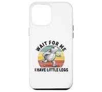 Carcasa para iPhone 12 Pro MAX Espérame Tengo piernas lentas Funning Turtle Running