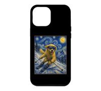 Carcasa para iPhone 12 Pro MAX Esquí Golden Retriever Art Skiier Perro en Ski Hill