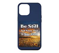 Carcasa para iPhone 12 Pro MAX Estar quieto y Saber: Salmos Biblia edificante pacífica Cristiana