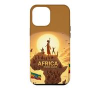 Carcasa para iPhone 12 Pro MAX Ethiopian Flag Rasta Africa Rising Again from Ethiopia