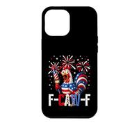 Carcasa para iPhone 12 Pro MAX F Caw F Funny 4th of July American Flag Rooster Meme